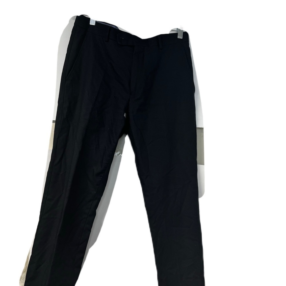 T.O. Men's Navy 32R Slim Pant Classic casual work business street